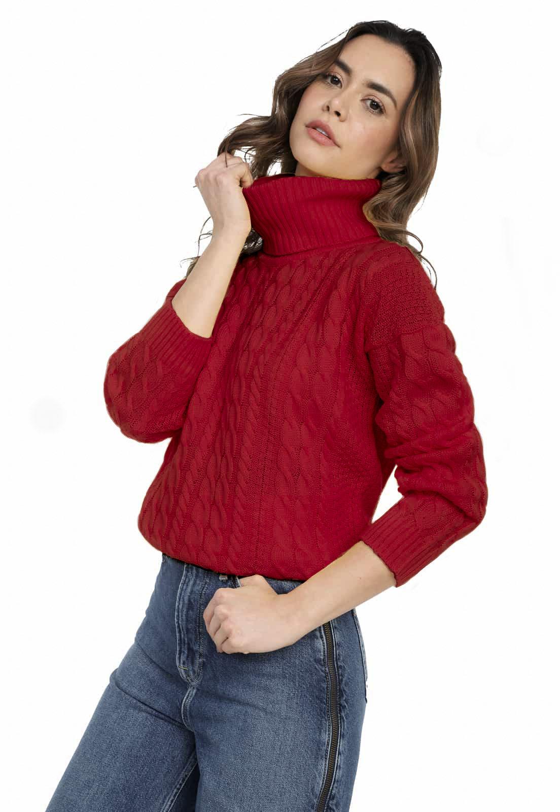Saco Trenza Completo Cuello Tortuga - Prendas de vestir - Giive Giive