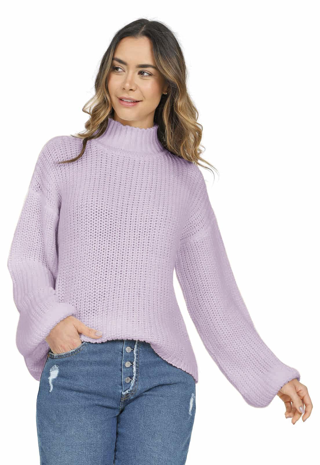 Saco Punto Ingles Grueso Cuello Alto - Prendas de vestir - Giive Giive