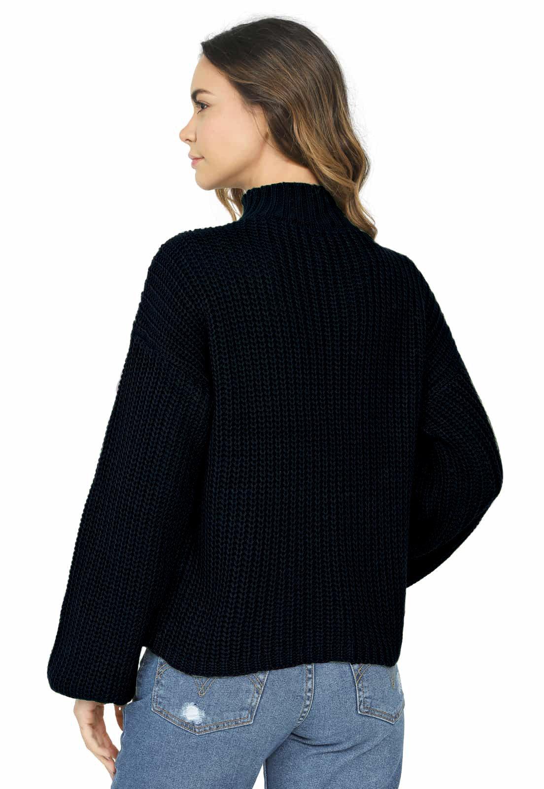 Saco Punto Ingles Grueso Cuello Alto - Prendas de vestir - Giive Giive