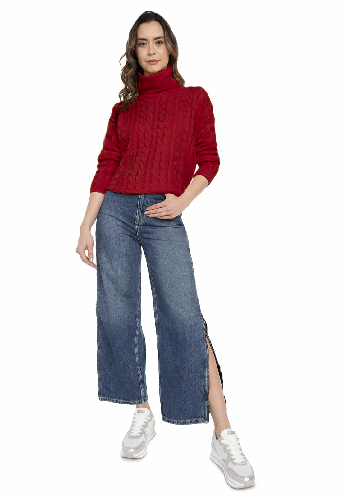 Saco Trenza Completo Cuello Tortuga - Prendas de vestir - Giive Giive