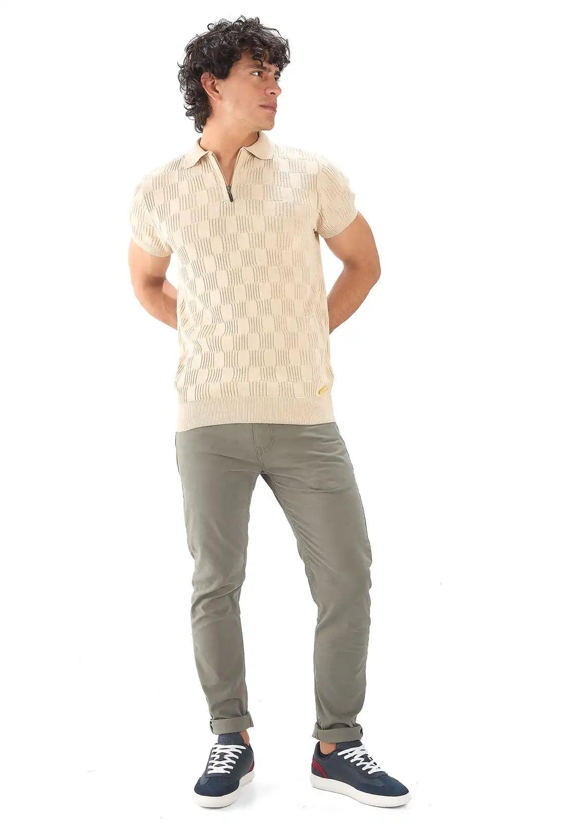 Camiseta Polo Cuadro Canales Cremallera - Giive