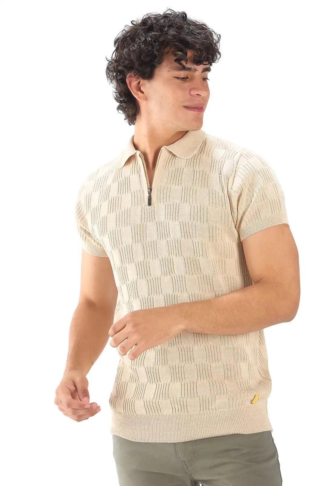 Camiseta Polo Cuadro Canales Cremallera - Giive