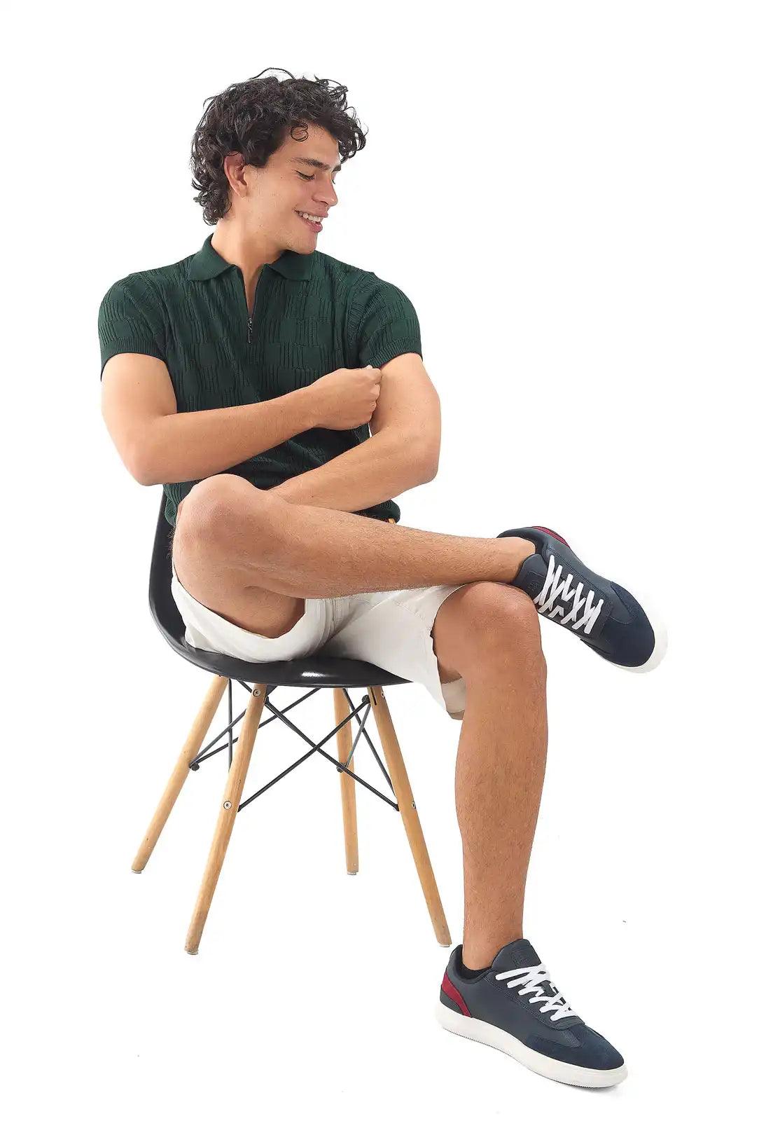 Camiseta Polo Cuadro Canales Cremallera - Giive