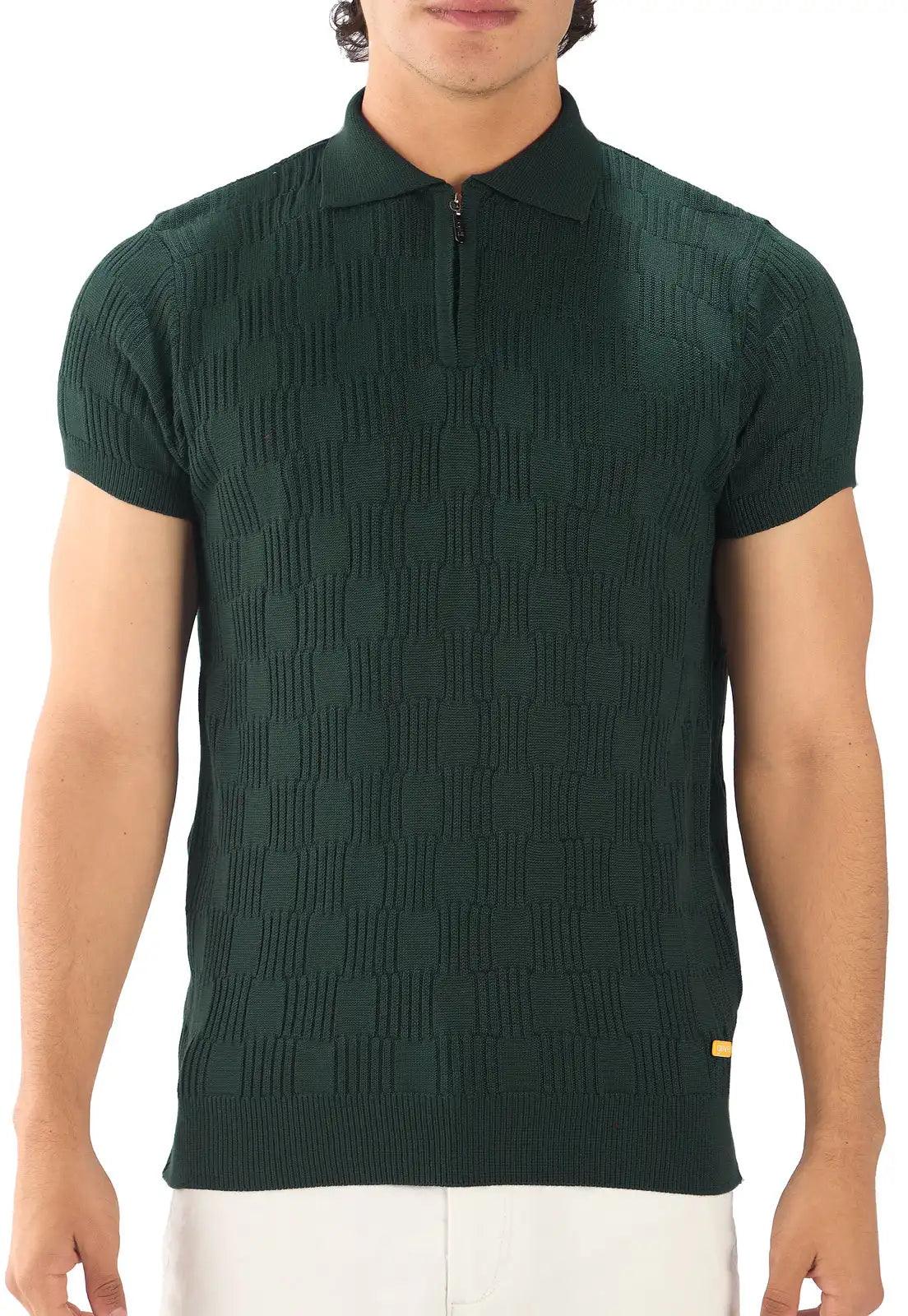 Camiseta Polo Cuadro Canales Cremallera - Giive