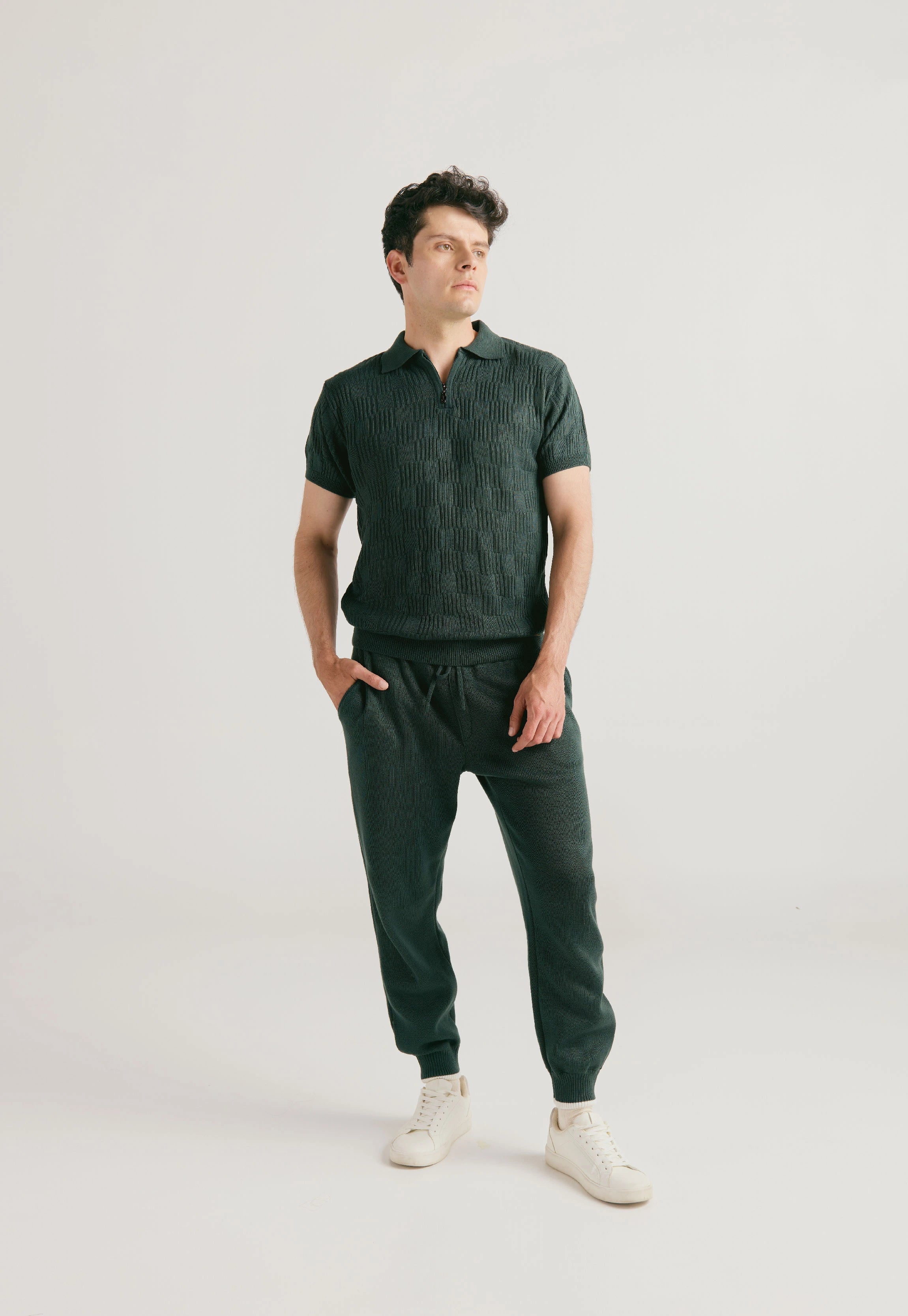 Camiseta Polo Cuadro Canales Cremallera - Giive