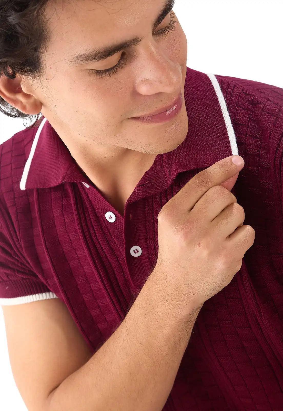 Camiseta Polo Cuadros 3 Botones - Giive