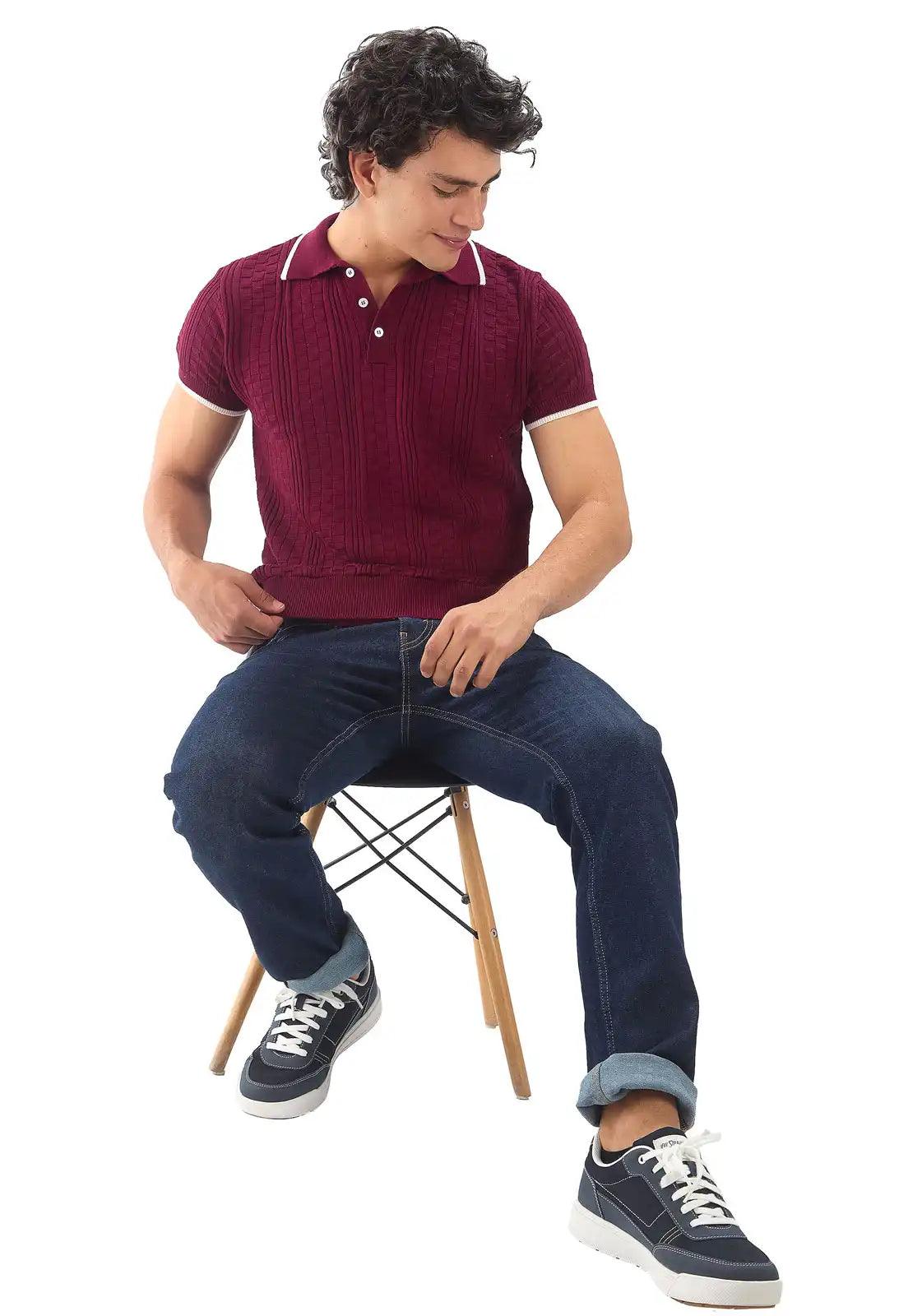 Camiseta Polo Cuadros 3 Botones - Giive