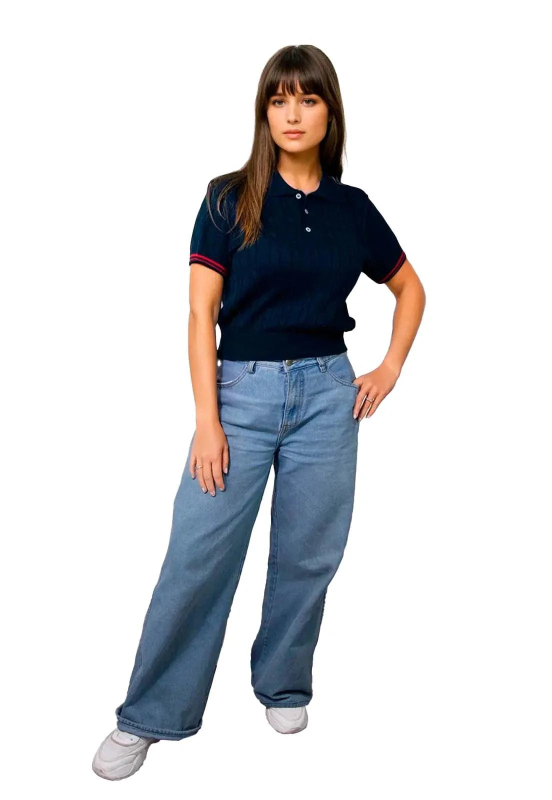 Camiseta Trenzada 3 Botones - Giive