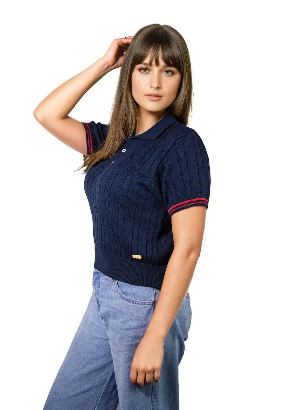 Camiseta Trenzada 3 Botones - Giive