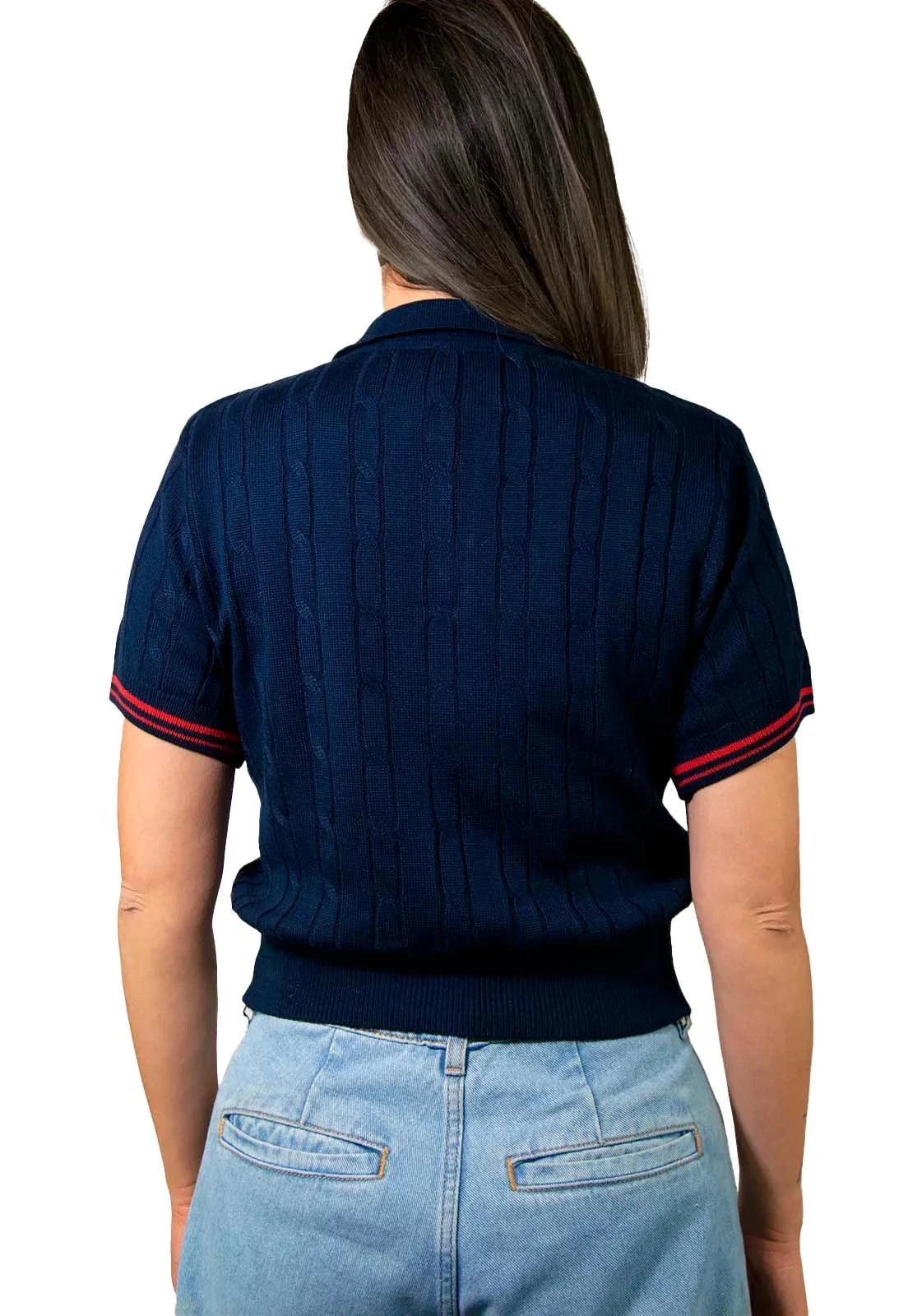 Camiseta Trenzada 3 Botones - Giive