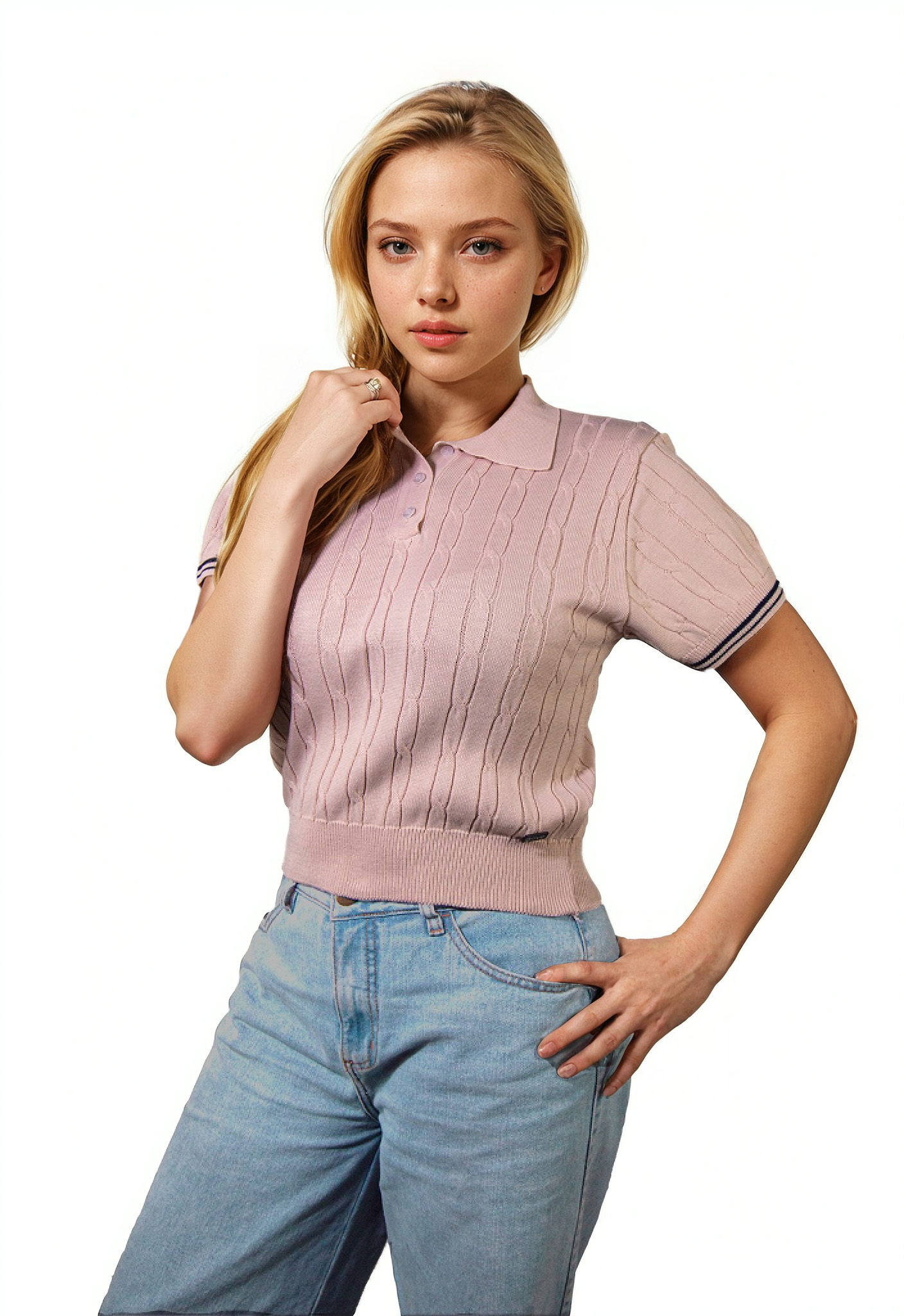 Camiseta Trenzada 3 Botones - Giive