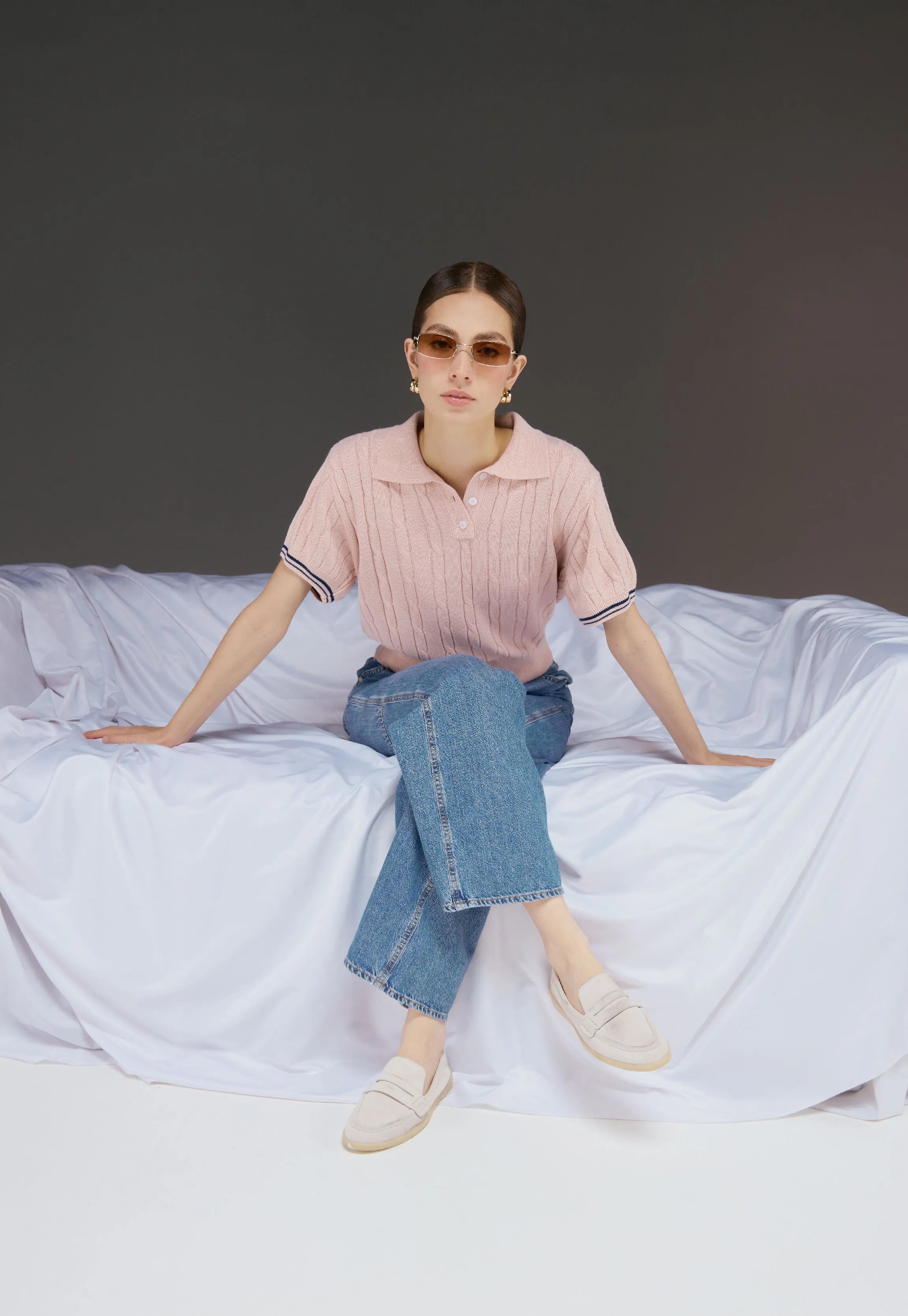 Camiseta Trenzada 3 Botones - Giive