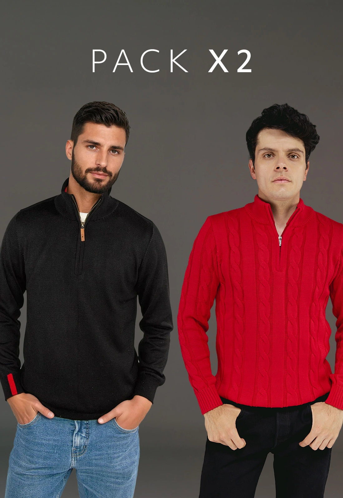 Pack x2 - Camisero Eric y Trenzado