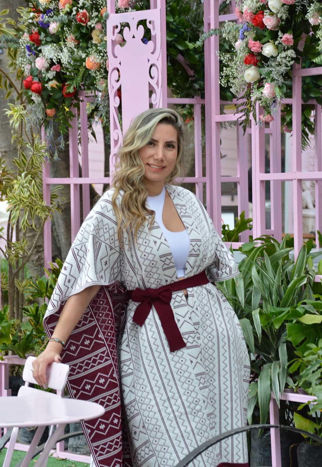 Ruana Caminos Giive - Ruana con diseño Doble Faz con Cinturón para Mujer