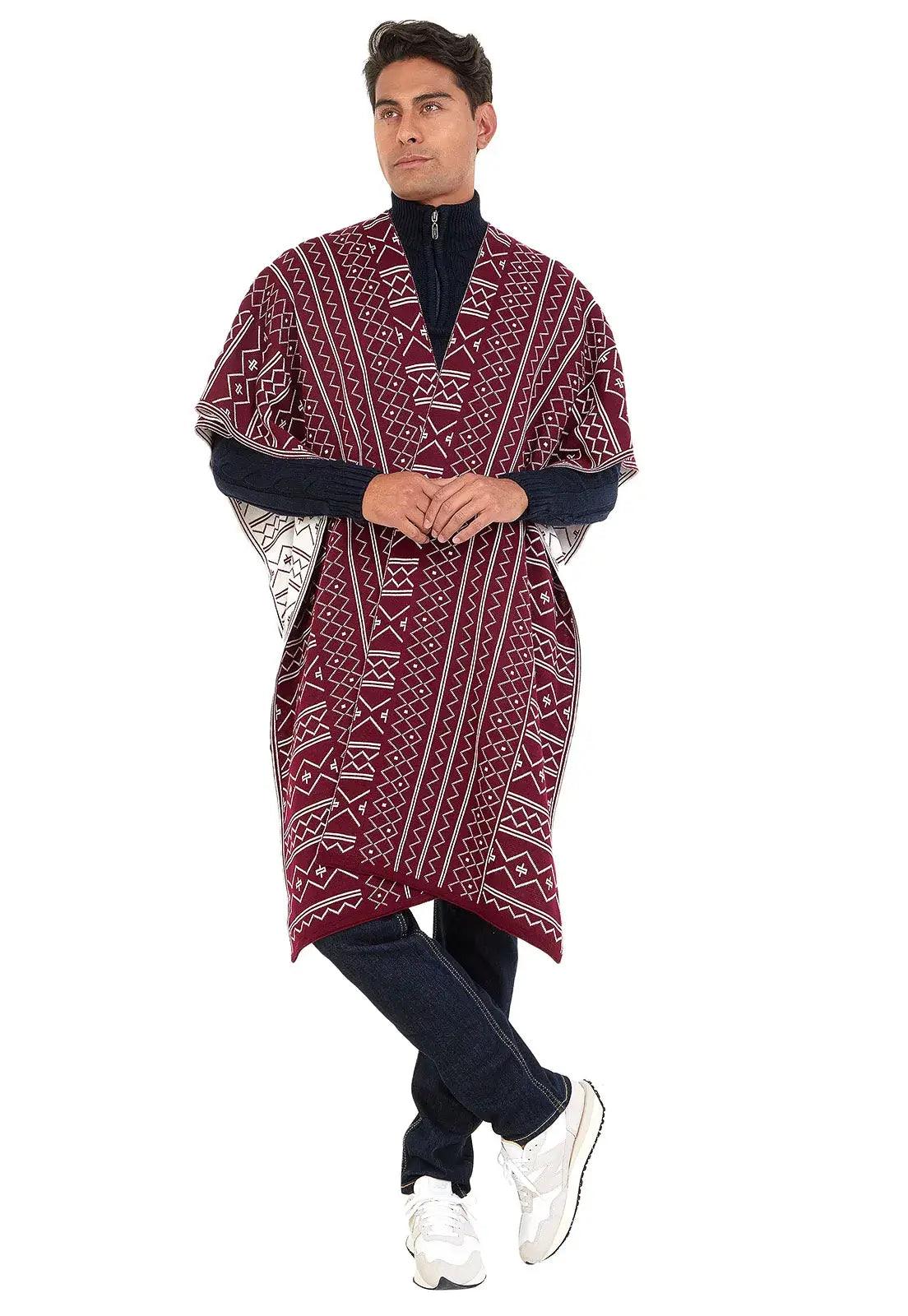 Ruana Caminos Doble Faz para Hombre - Giive