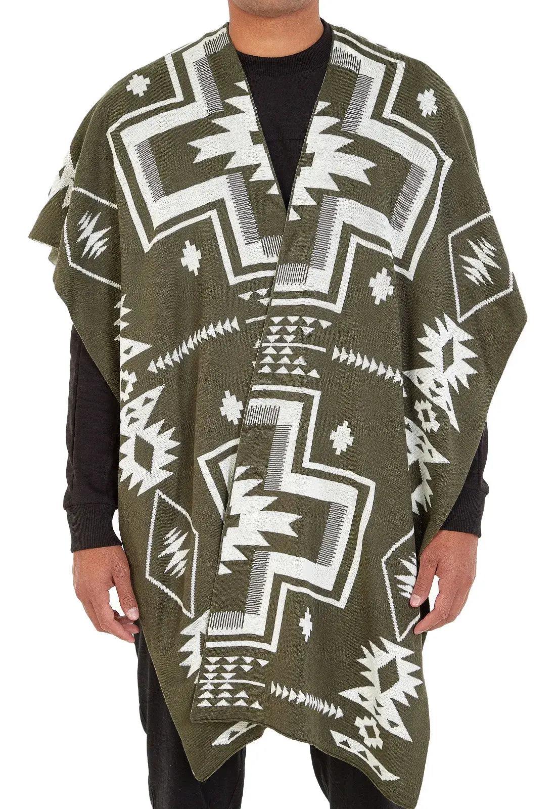 Ruana Cruces Doble Faz para Hombre - Giive