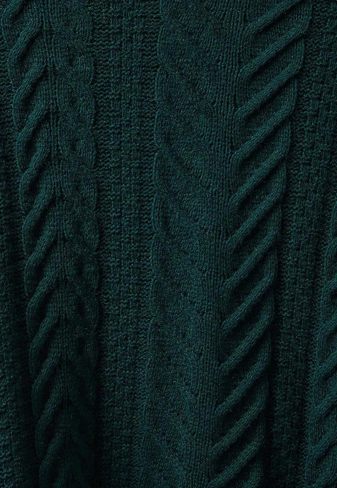 Saco trenzas y aranés cuello redondo - Giive