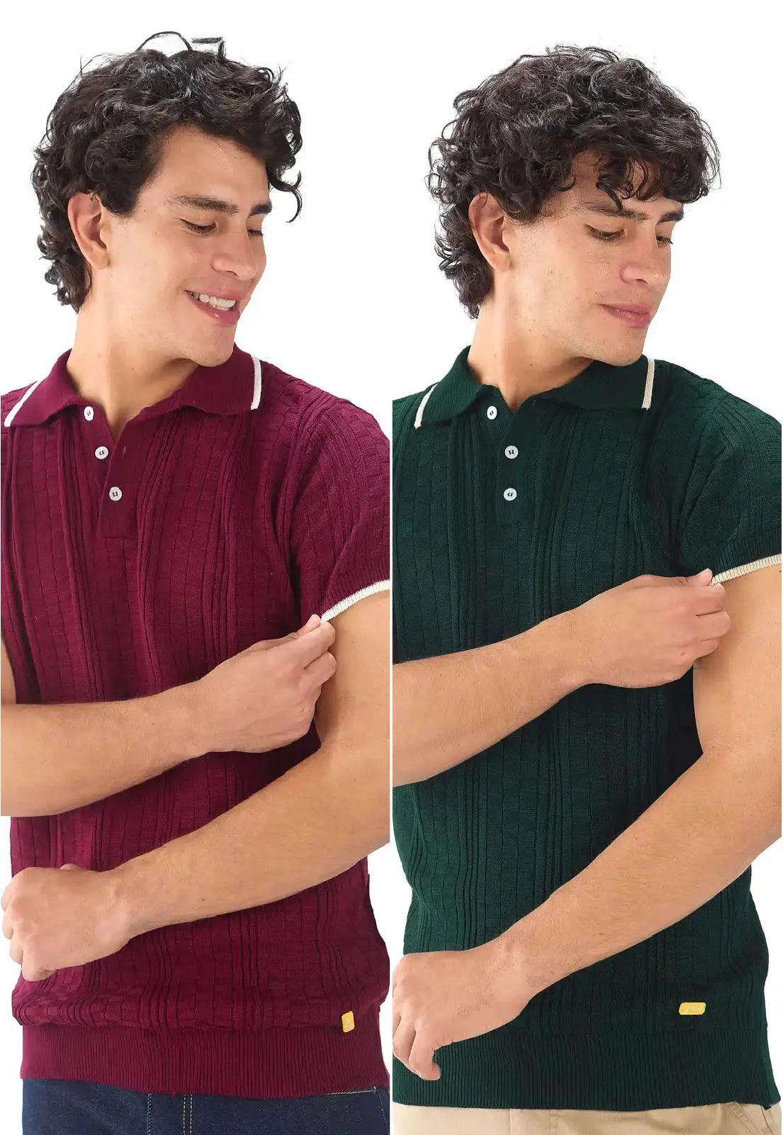 Camiseta Polo Cuadros 3 Botones