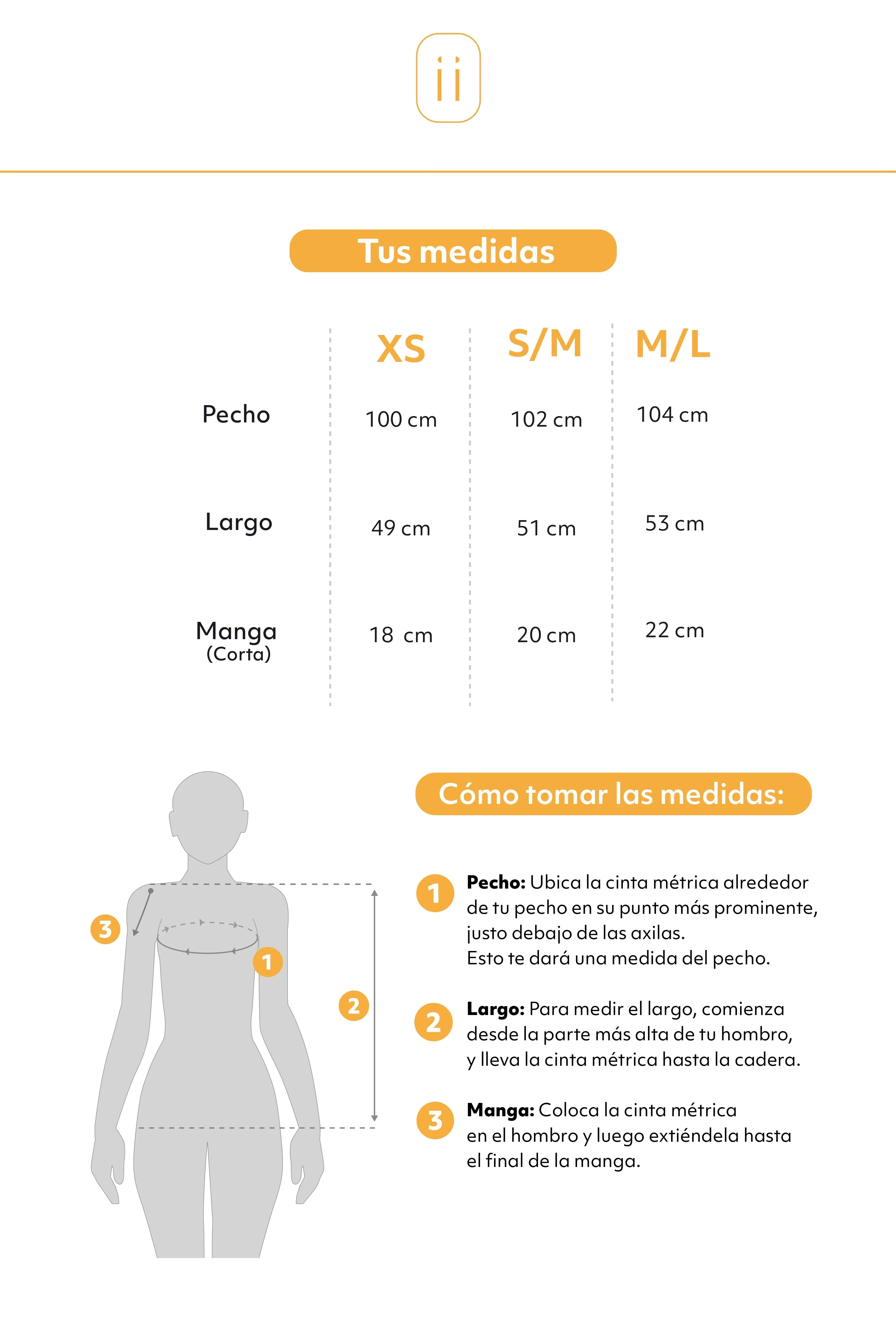 Tabla de tallas Shirt