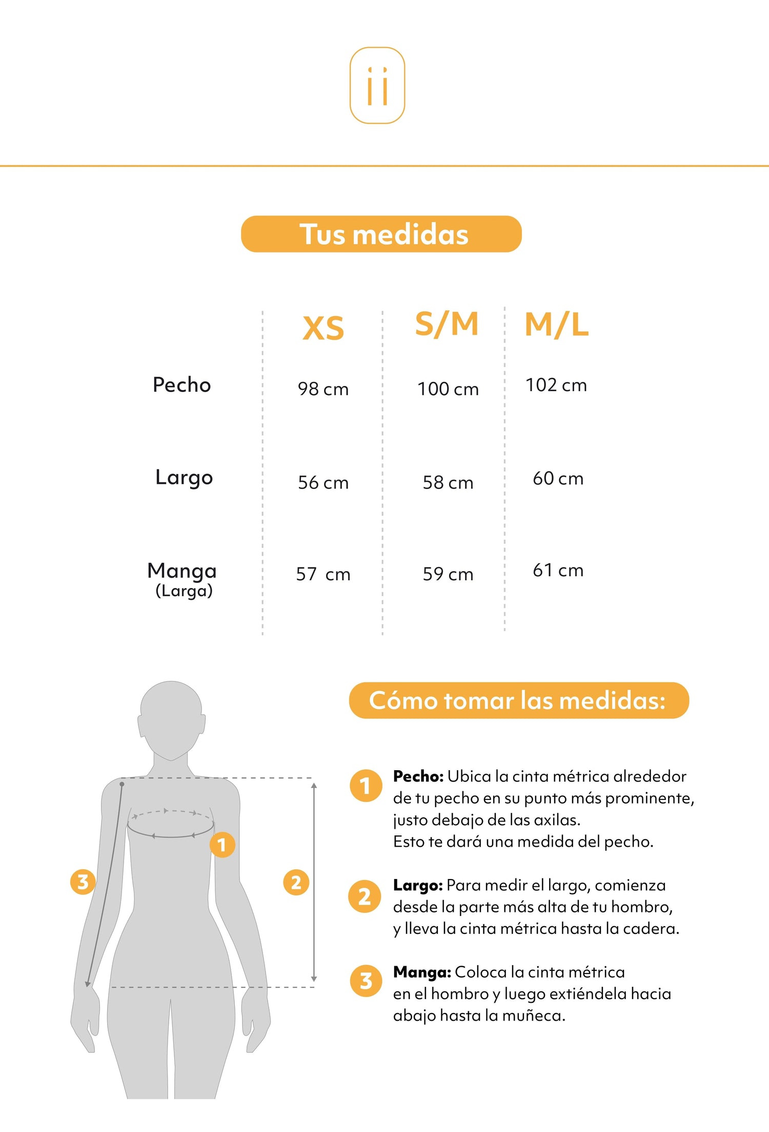 Tabla de tallas
