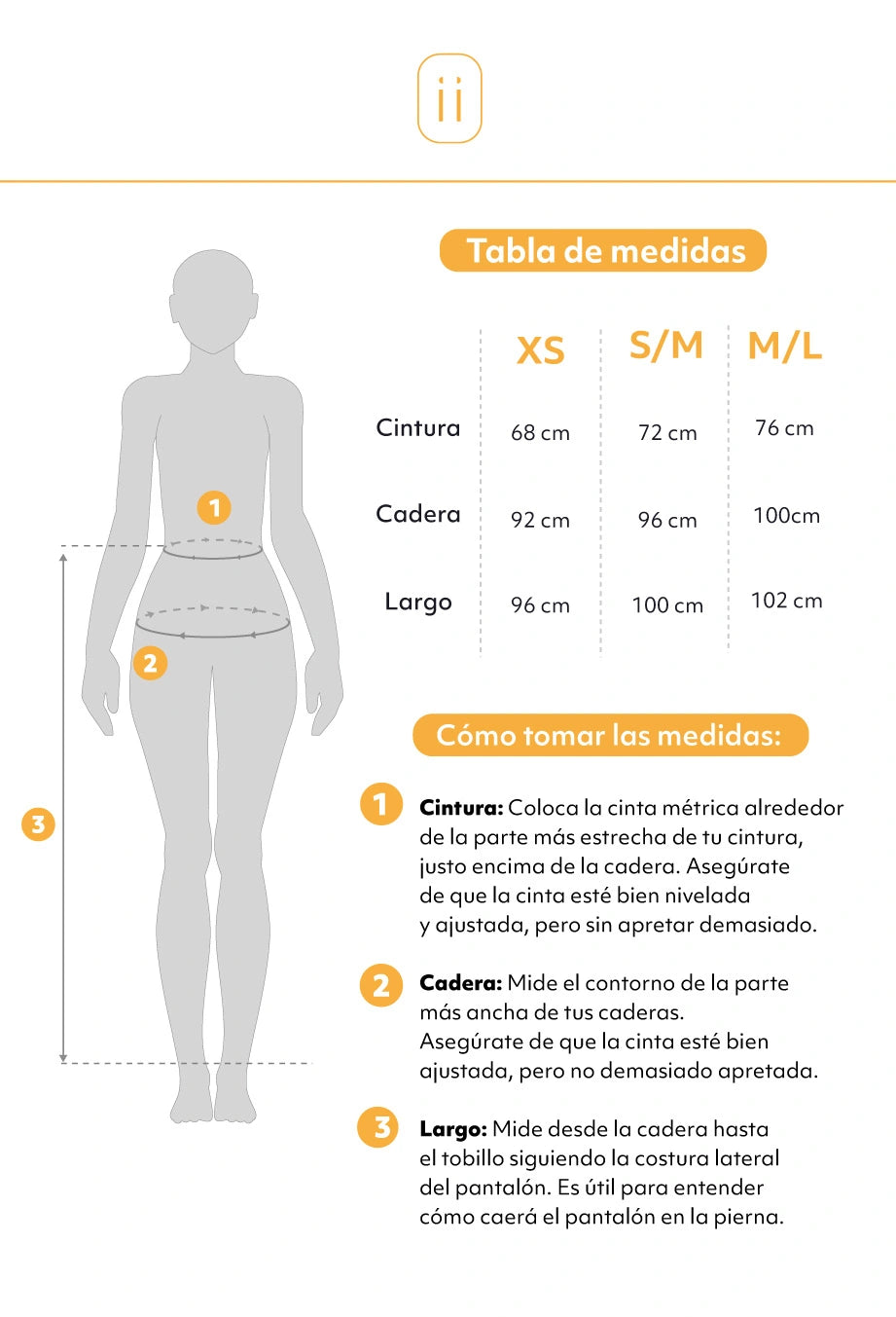 Tabla de tallas Pantalón