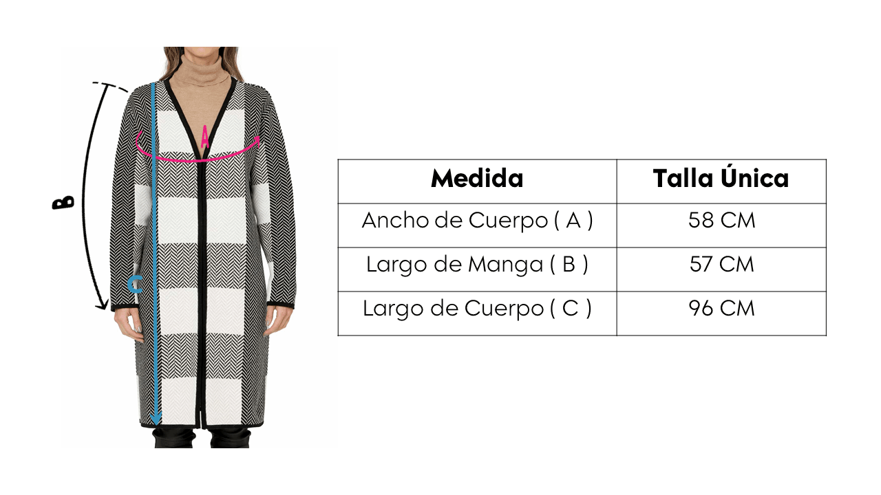 Gabán Jacquard Pez Cuadros - Prendas de vestir - Giive Giive