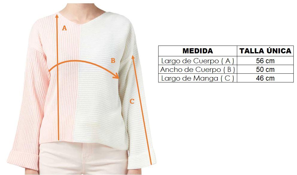 Saco Intarsia Bicolor Cuello V - Giive Giive