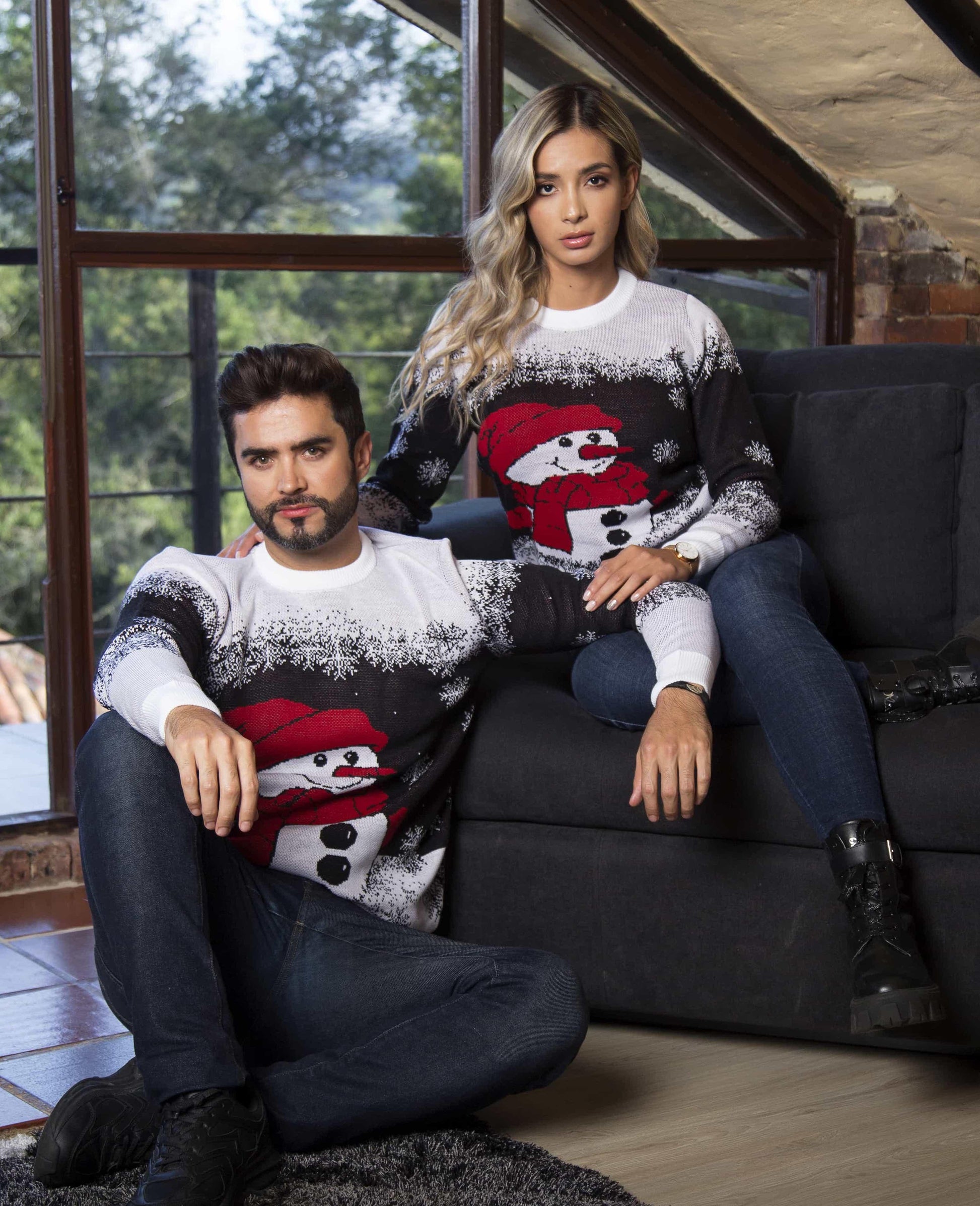 Saco navidad muñeco de nieve - Negro - Hombre - Giive