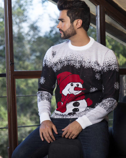 Saco navidad muñeco de nieve - Negro - Hombre - Giive