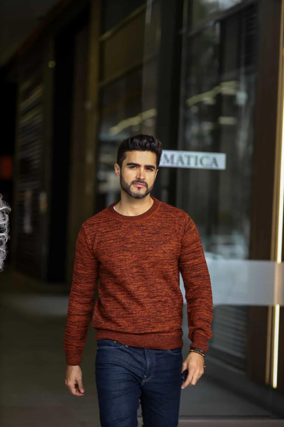 Buzo Cuello Redondo Tejido Lazo Matizado - Giive