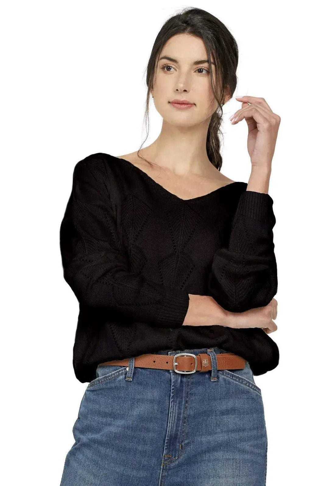 Buzo Calado Hojas Cuello V - Giive