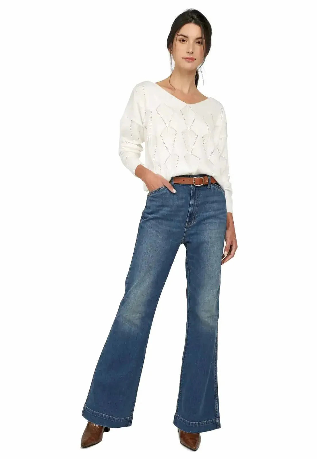 Buzo Calado Hojas Cuello V - Giive