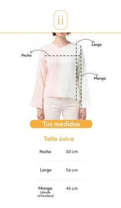 Saco Intarsia Bicolor Cuello V - Giive