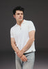 Camiseta Timothee estilo polo de mangas cortas, con cremallera y detalles acanalados para hombre, marca Giive.