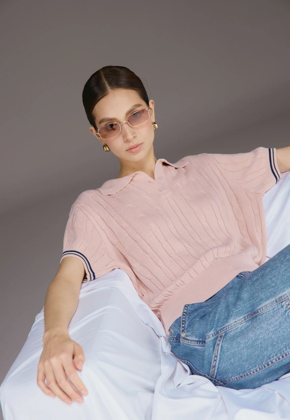 Camiseta Trenzada 3 Botones - Giive