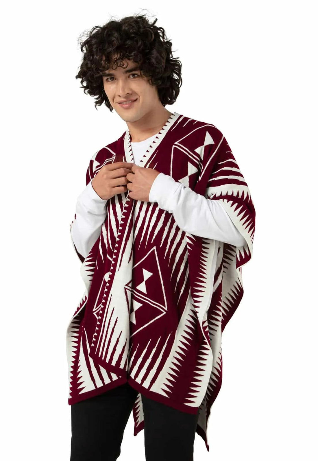 Pack x2 - Ruana Larga Étnica Doble Faz - Giive