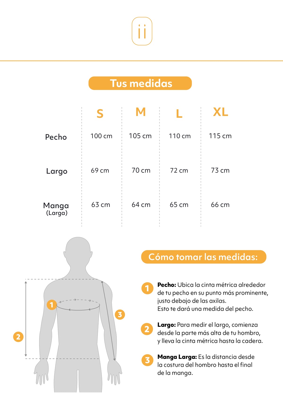 Tabla de tallas 
