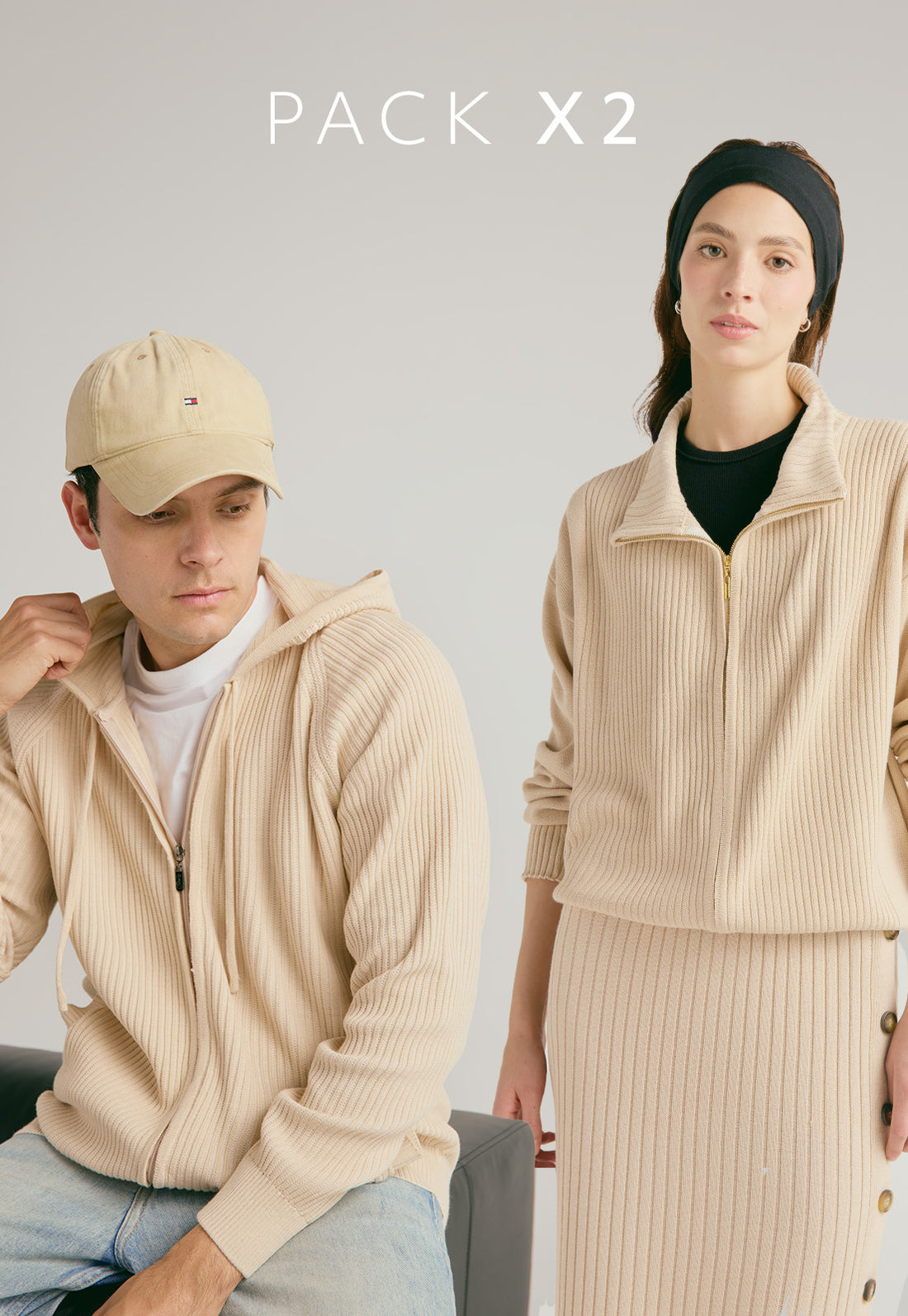 Pack x2 - Saco Ashley / Hoodie Jacob - Giive