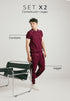 Set Camiseta Polo Cuadros 3 Botones para Hombre - Diseño Clásico de Giive y  Pantalón tipo jogger para hombre, tejido en hilo, con bolsillos laterales y cintura elástica ajustable.