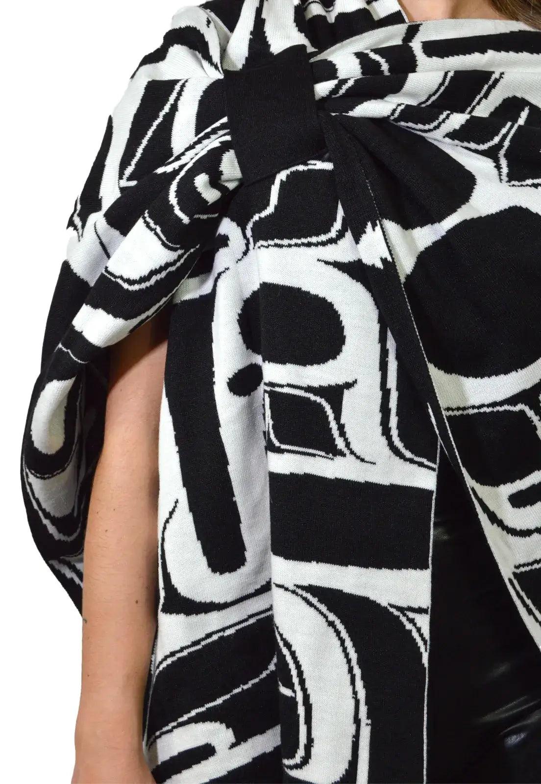 Ruana Enigma Doble Faz Jacquard