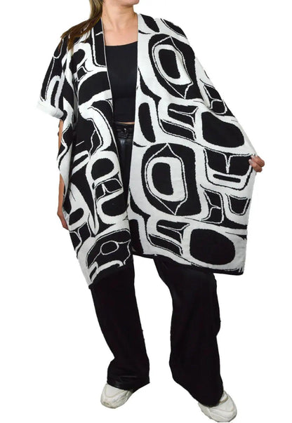 Ruana Enigma Doble Faz Jacquard