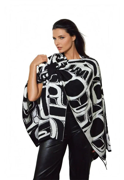 Ruana Enigma Doble Faz Jacquard