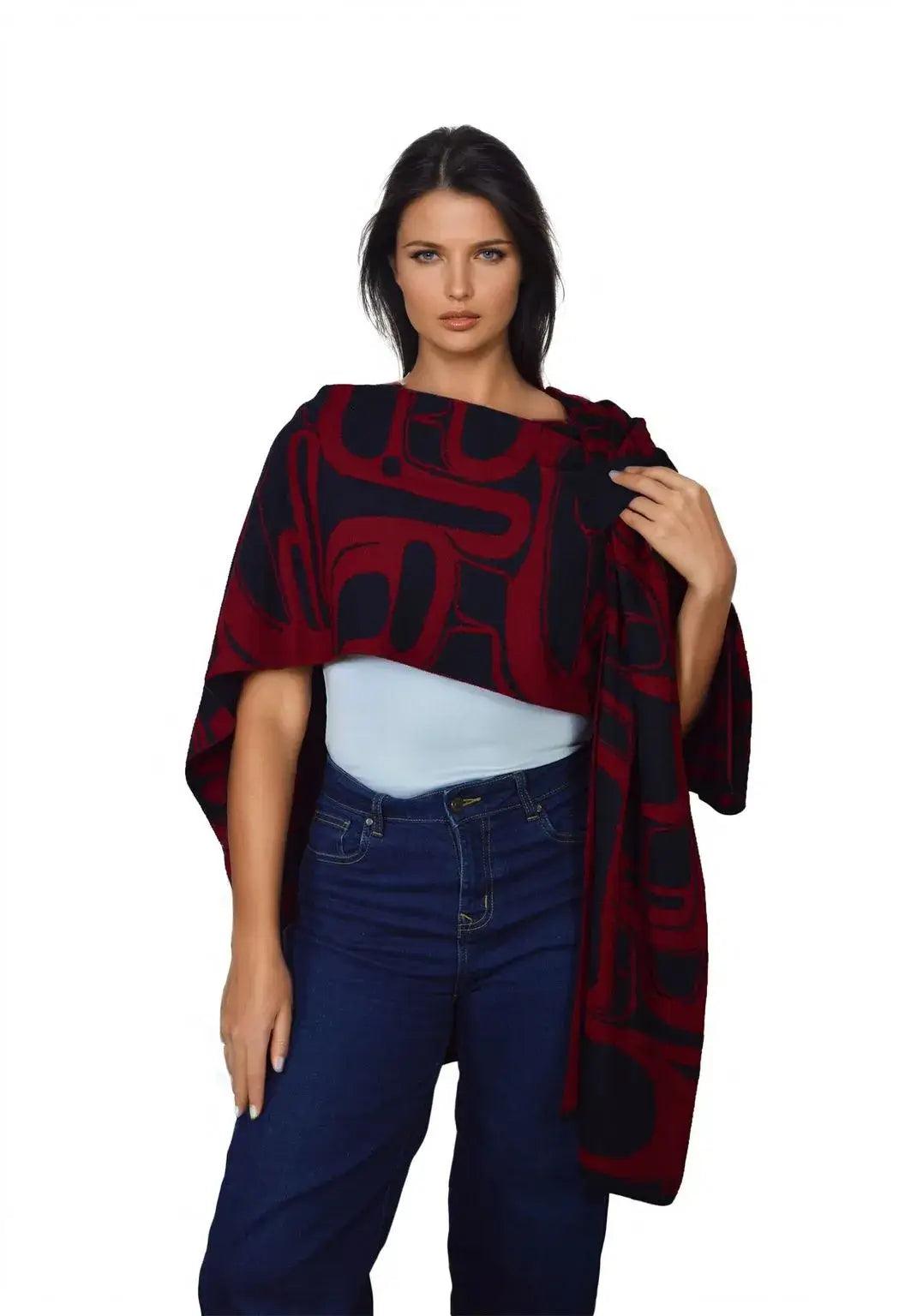Ruana Enigma Doble Faz Jacquard
