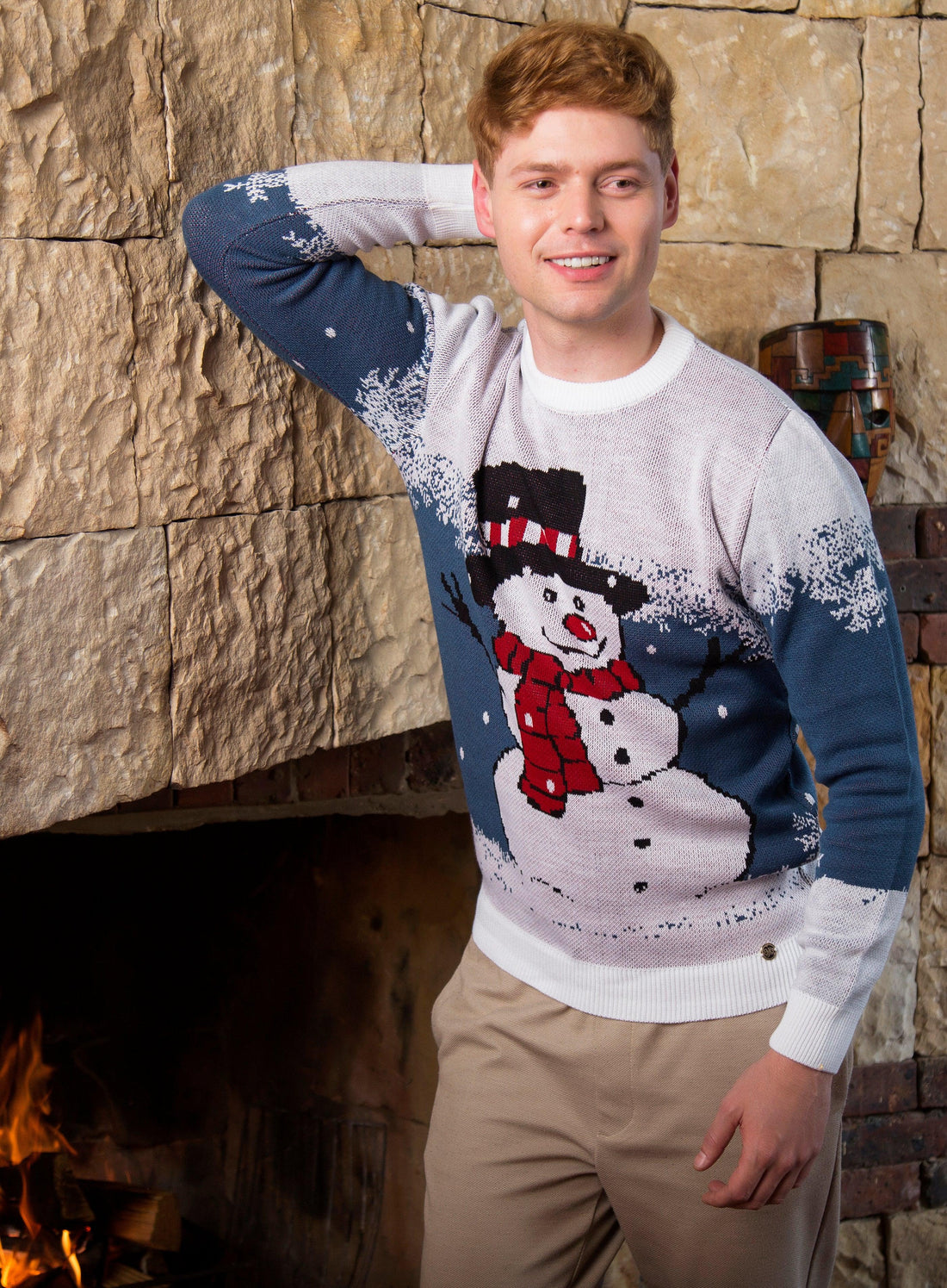 Saco navidad muñeco de nieve - Azul - Hombre - Giive