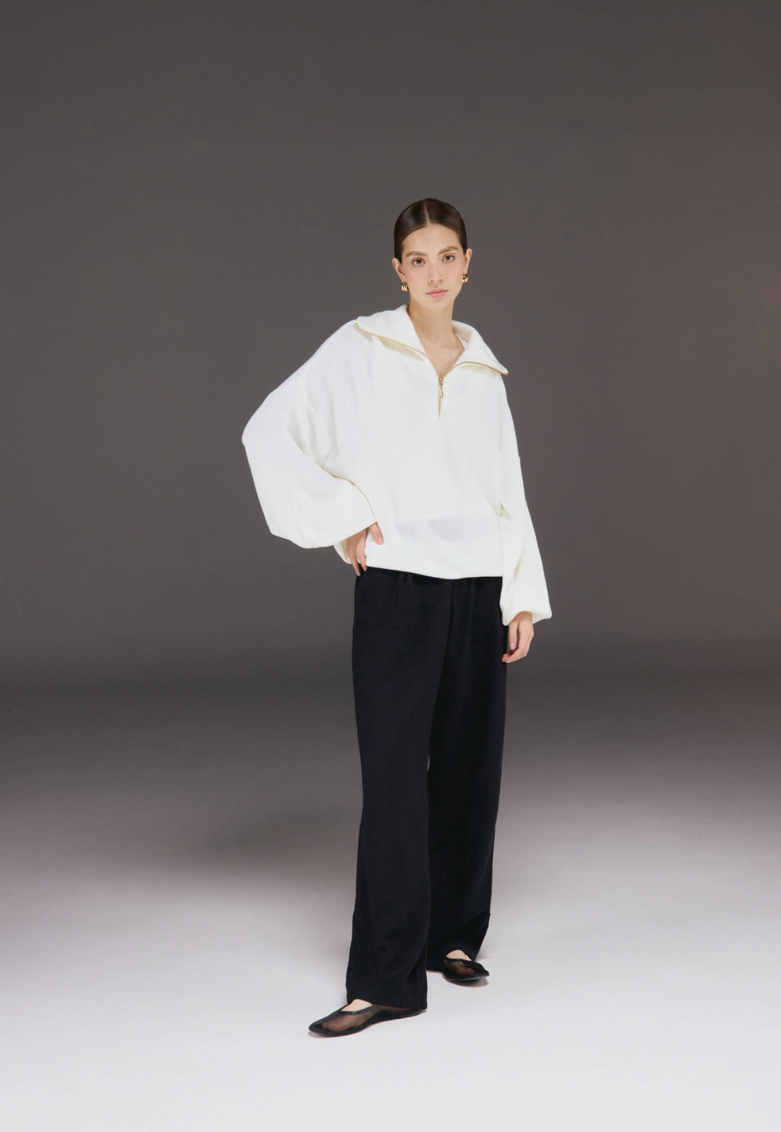 Camisero Punto Inglés Manga Bombacha - Giive