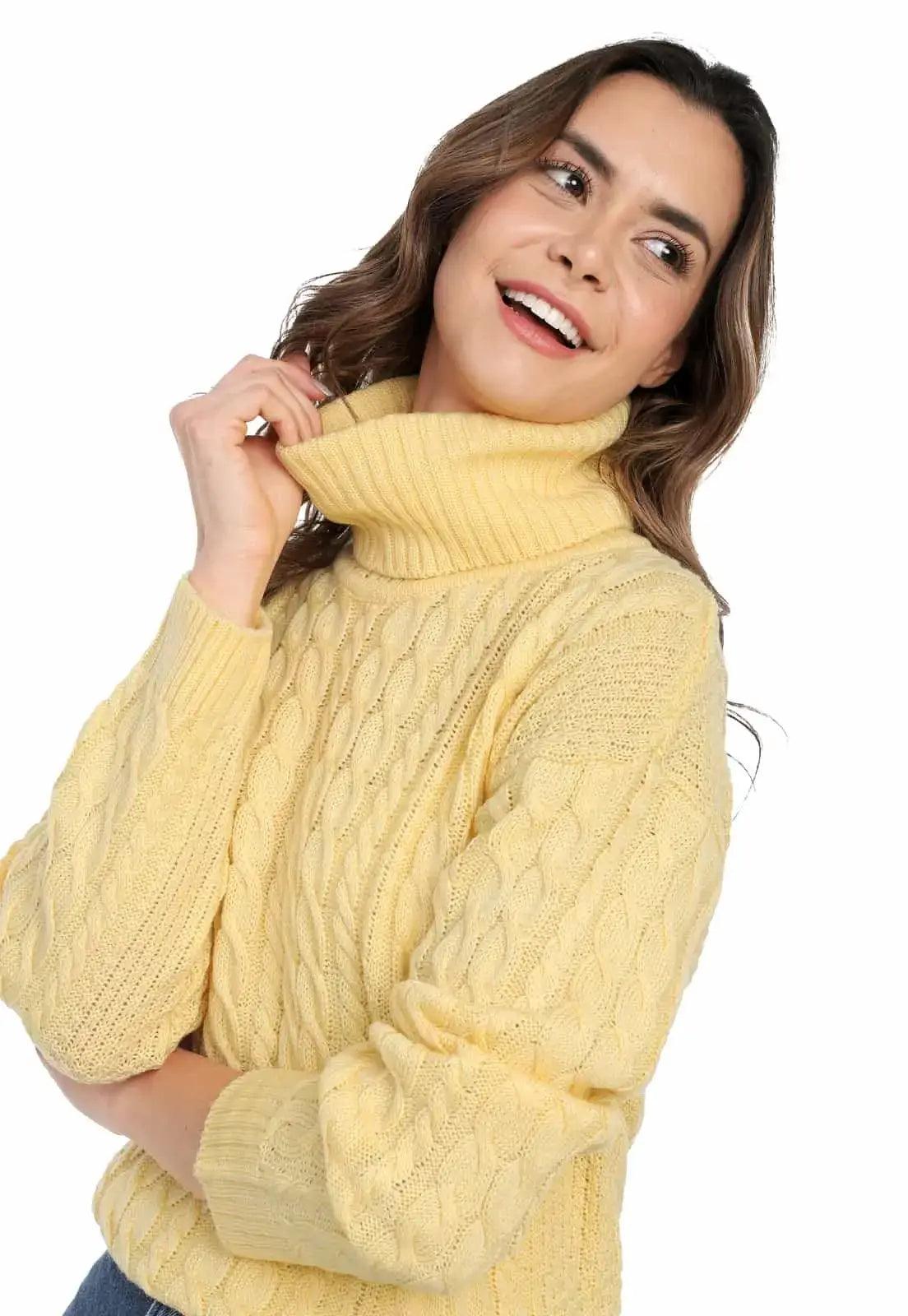 Saco de lana cuello tortuga online