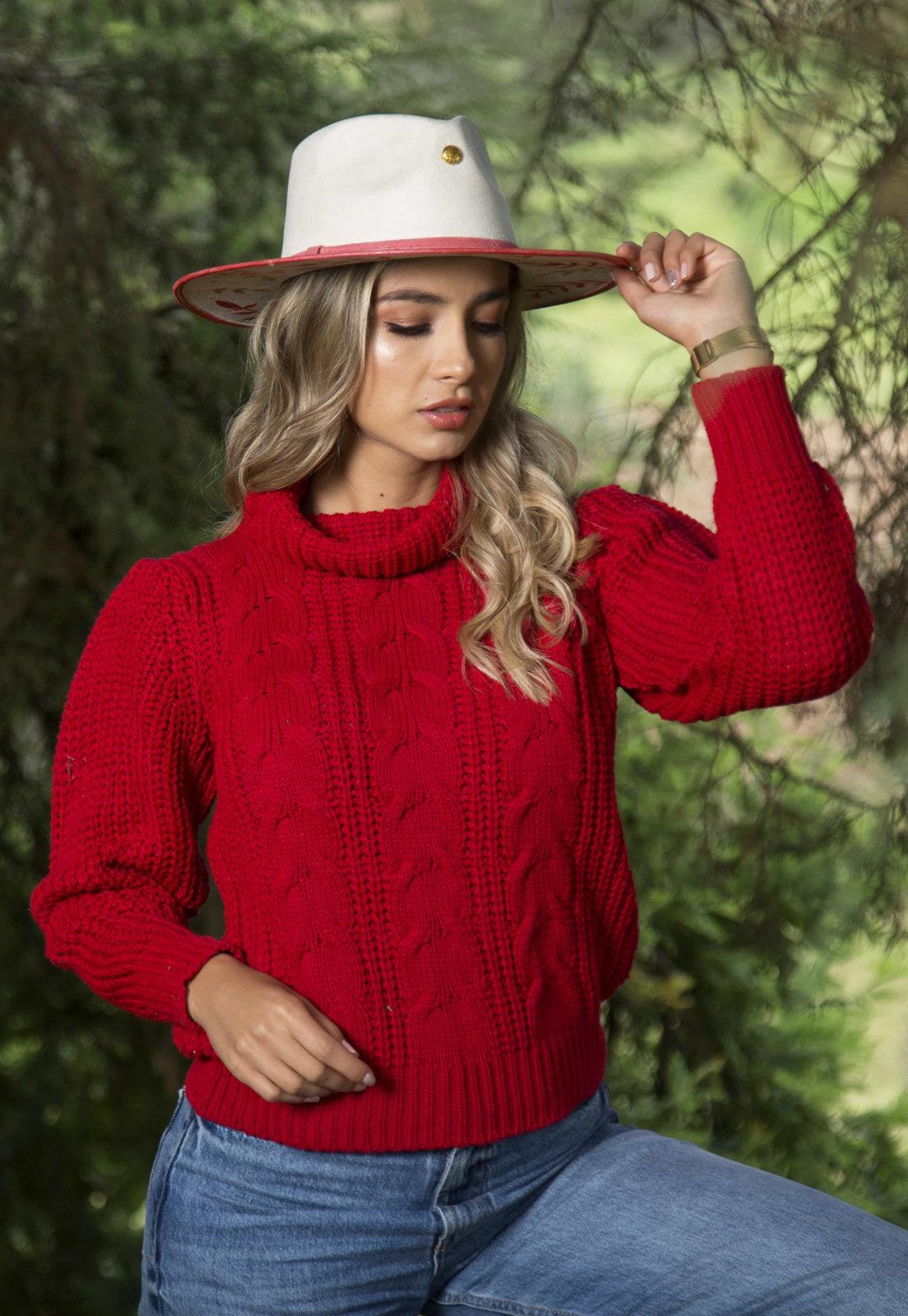 Saco Punto Inglés Cuello Tortuga - Giive