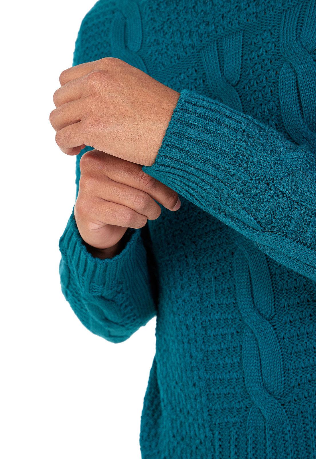 Suéter Trenza Desigual para hombre - Cómodo y moderno suéter con tejido de trenzas y colores vibrantes de Giive.