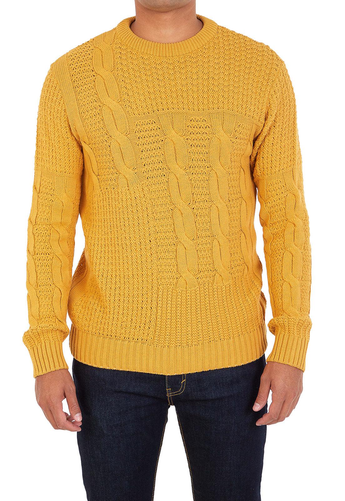 Suéter Trenza Desigual para hombre - Cómodo y moderno suéter con tejido de trenzas y colores vibrantes de Giive.
