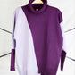 Saco intarsia diagonal cuello tortuga - Giive Giive